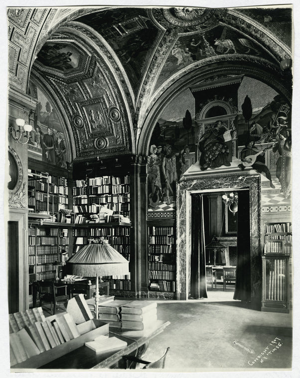 A University Club library.