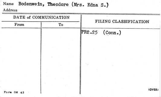 Bodenwein, Theodore (Mrs. Edna S.)