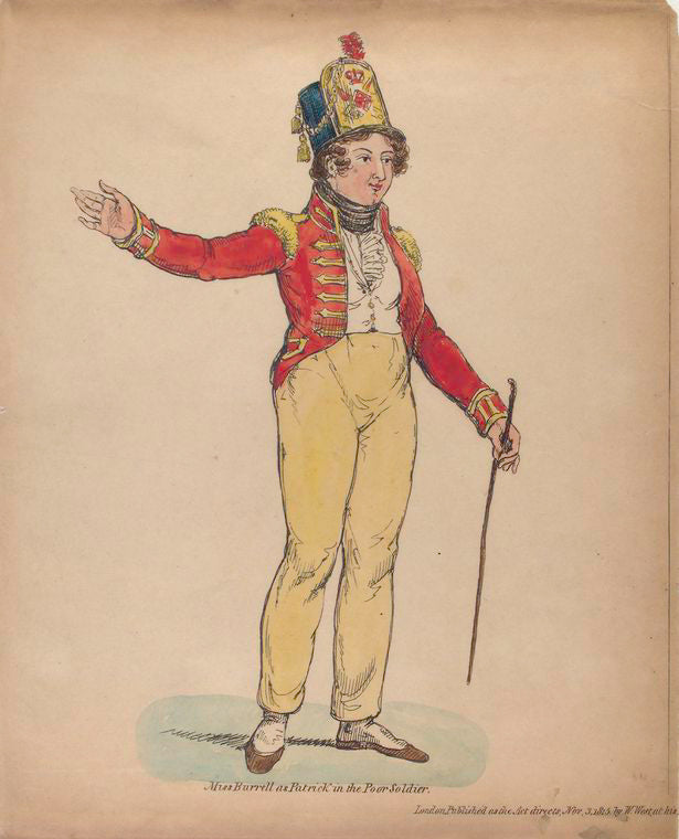 Miss Burrell as Patrick in the Poor Soldier
