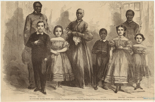 Emancipated slaves, white and colored