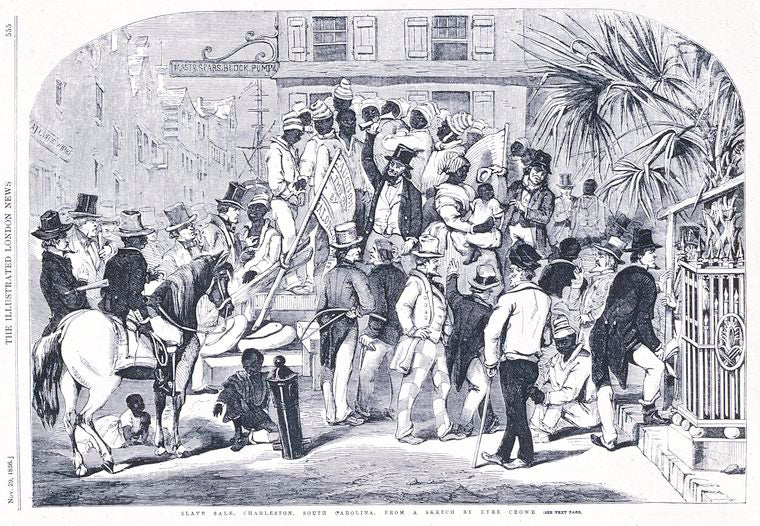 Slave sale, Charleston, South Carolina.