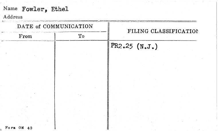 Fowler, Ethel