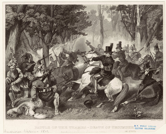 Battle of the Thames--death of Tecumseh