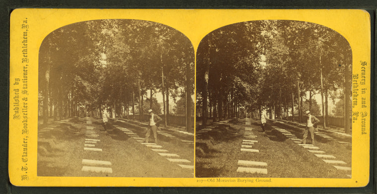 Old Moravian burying ground. [Bethlehem, Pa.]