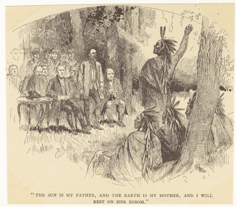 Tecumseh speaks to Harrison, 1810