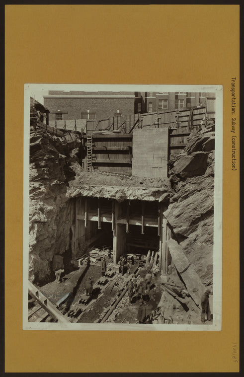 Transportation - Subway construction.