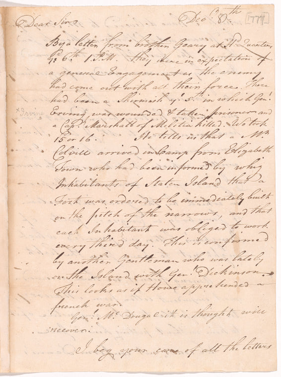 Letter from James Lovell