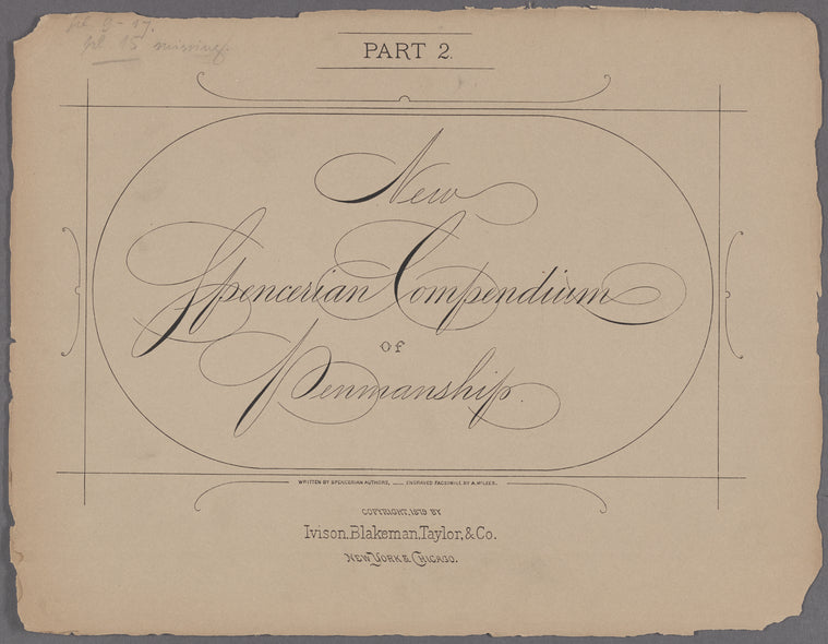 New Spencerian compendium of penmanship