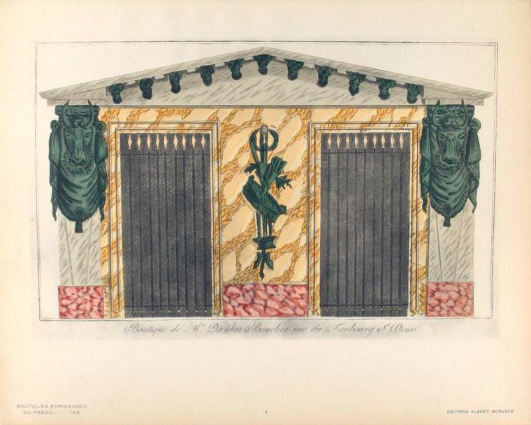 Boutique de Mr. Danlos, boucher, rue du Faubourg-Saint-Denis.