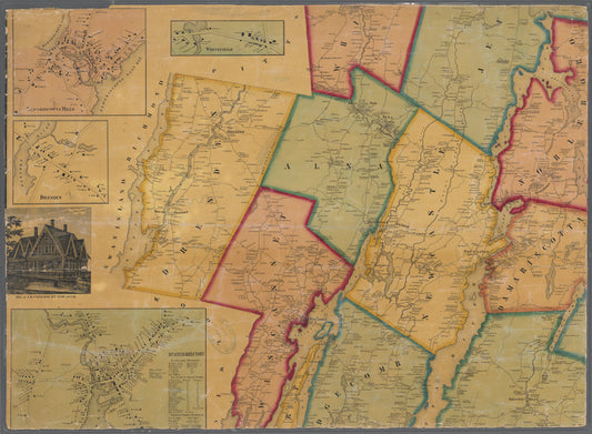 A topographical map of Lincoln Co. Maine