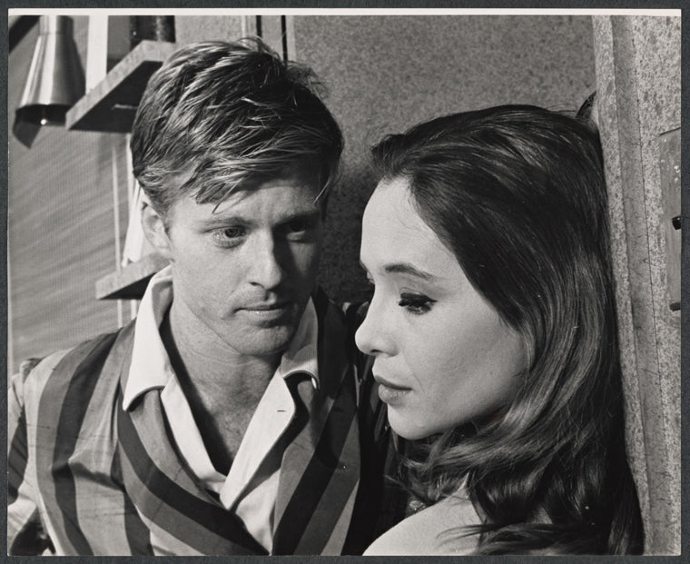 Robert Redford and Pat Stanley in the stage production Sunday in New York