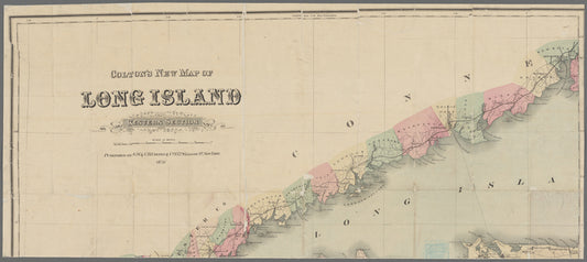 Colton's new map of Long Island