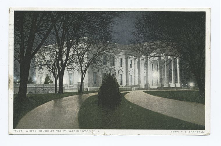 White House at Night, Washington, D. C.