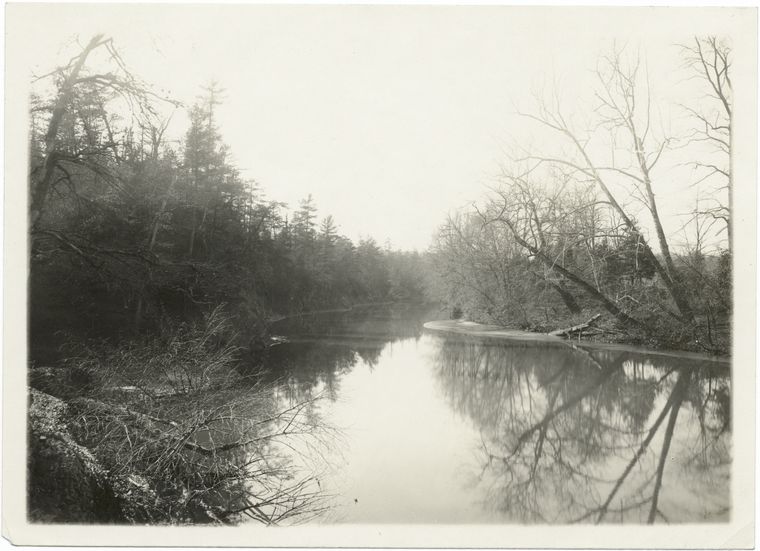 View of a river bend.