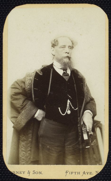 Charles Dickens. (Three-quarter length portrait, standing)
