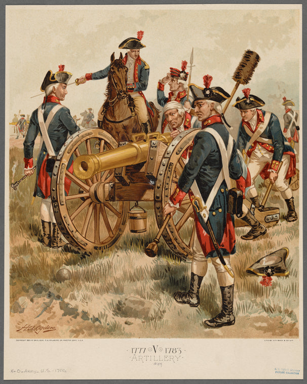 Artillery, 1777-1783