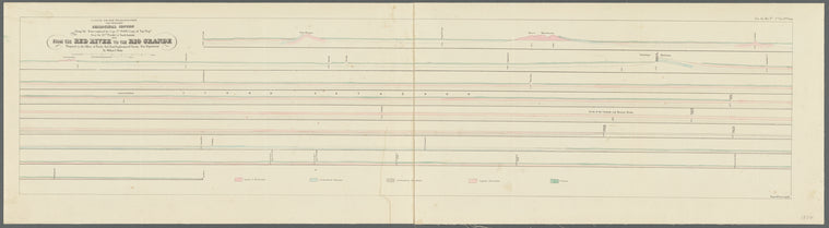 Geological section along the route explored by Capt. Jno. Pope, Corps of Topl. Engrs. near the 32nd parallel of north latitude, 1854: from the Red River to the Rio Grande