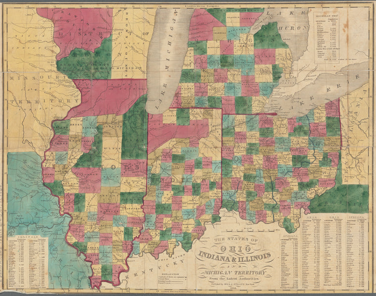 The states of Ohio, Indiana & Illinois and Michigan Territory: from the latest authorities