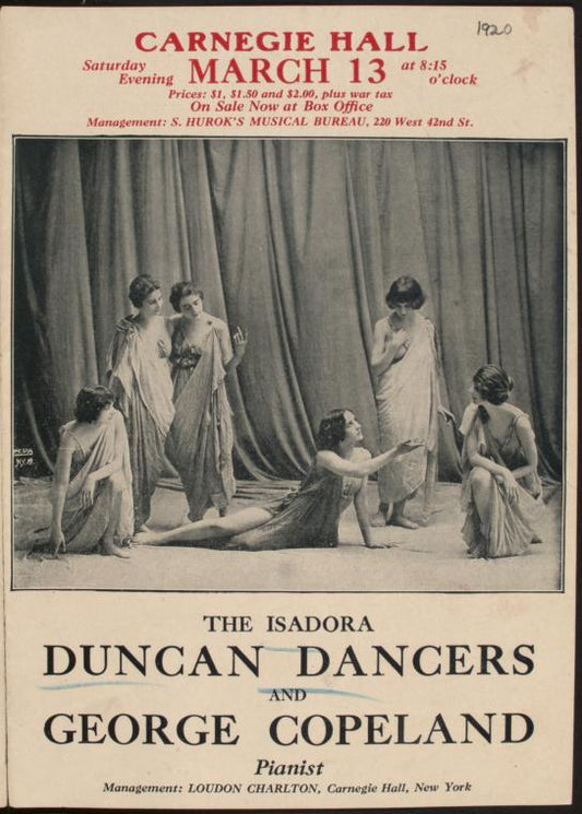 Carnegie Hall, March 13, 1920