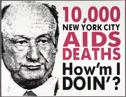 10,000 New York City AIDS Deaths. How'm I doin'? [Koch]