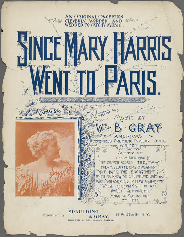 Since Mary Harris went to Paris