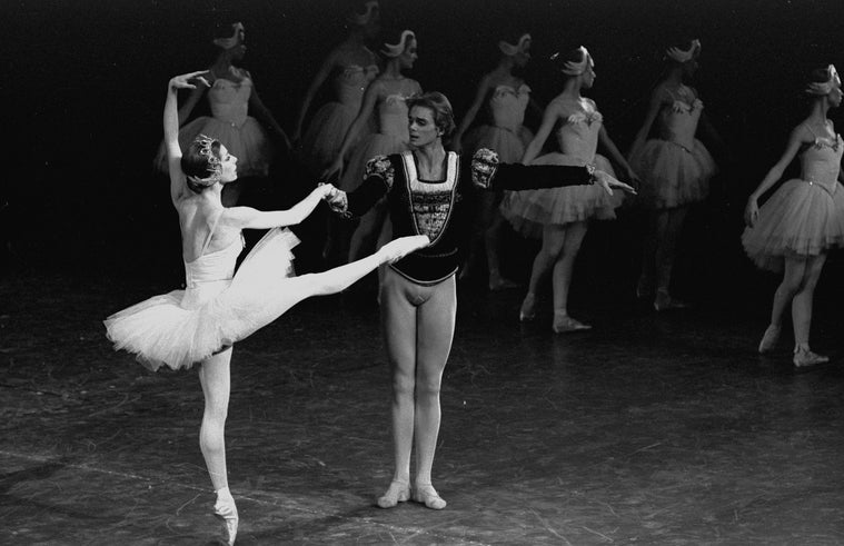 New York City Ballet production of "Swan Lake" with Ghislaine Thesmar and Adam Luders, choreography by George Balanchine (New York)