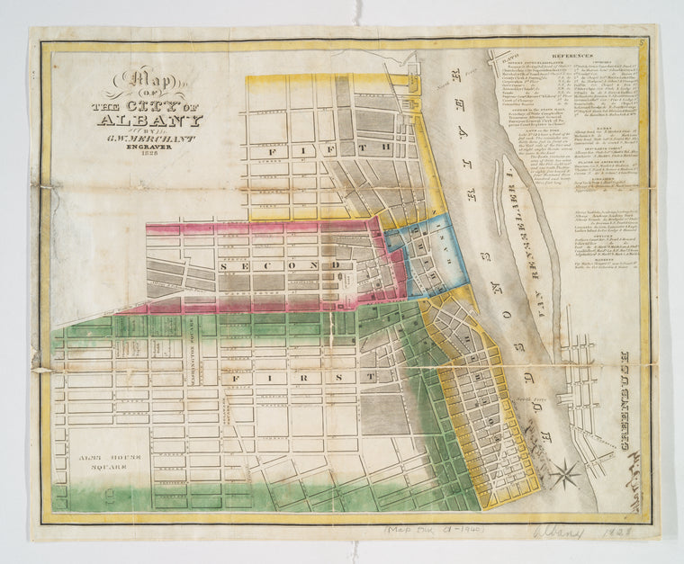 Map of the city of Albany