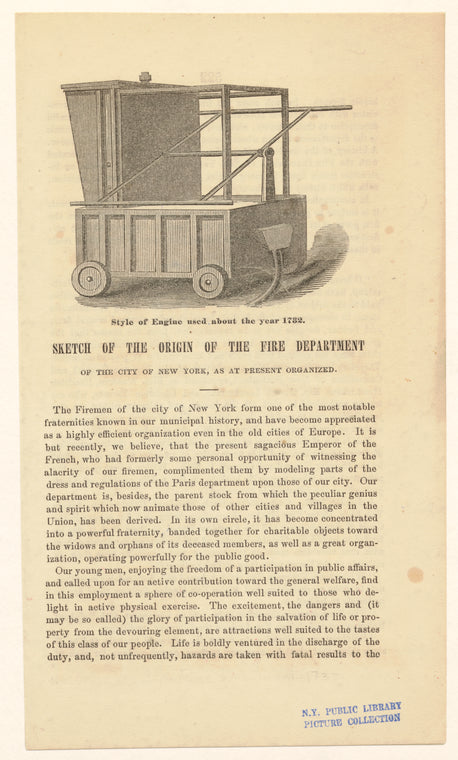 Style of engine used about the year 1732