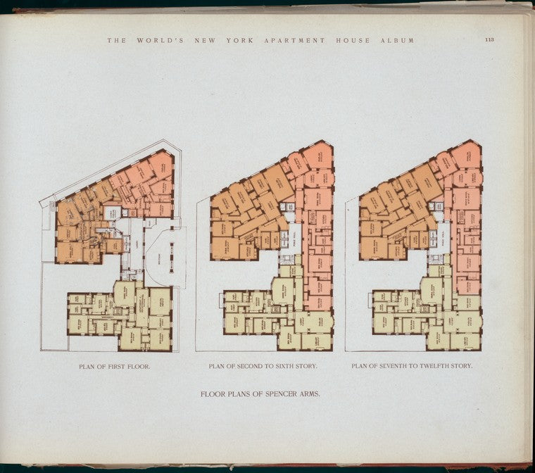 Floor plans of Spencer Arms.
