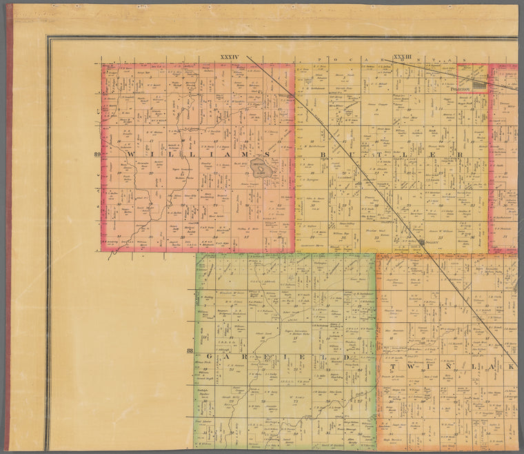Map of Calhoun County, Iowa : drawn from actual surveys and the county records