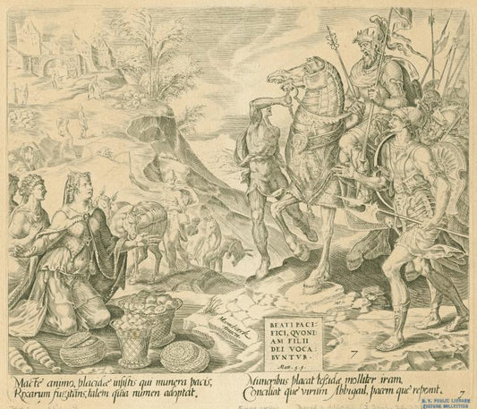 Macte animo, placide insistis qui munera pacis, Rixarum fugitans, talem quia numen adoptat. Muneribus placat tessidae molliter iram, Conciliat que virum Abbigail, pacem que' reponit