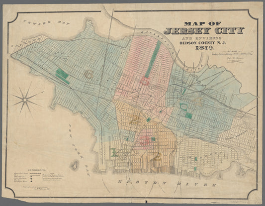 Map of Jersey City and environs, Hudson County, N.J.