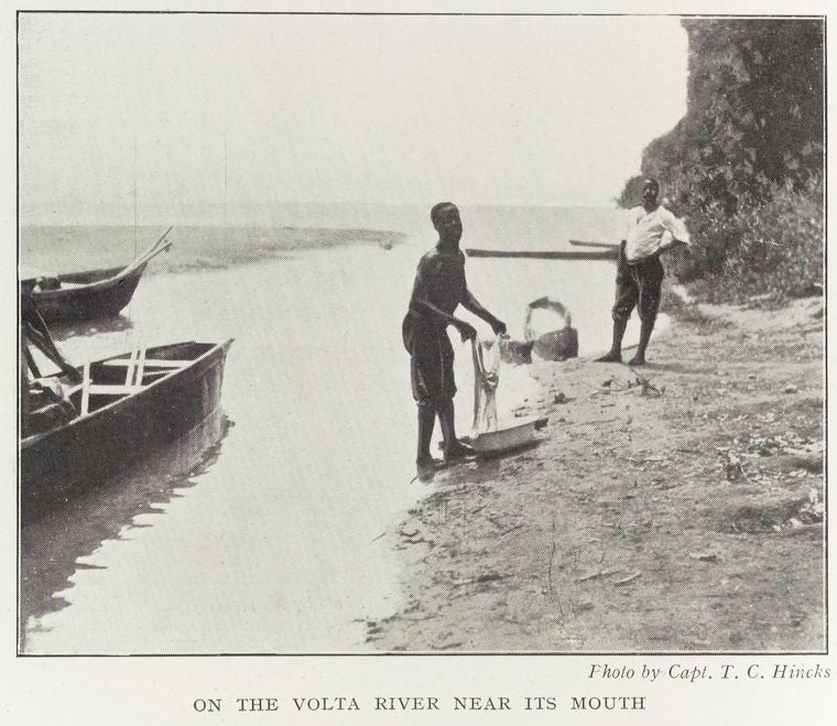 On the Volta River near its mouth.