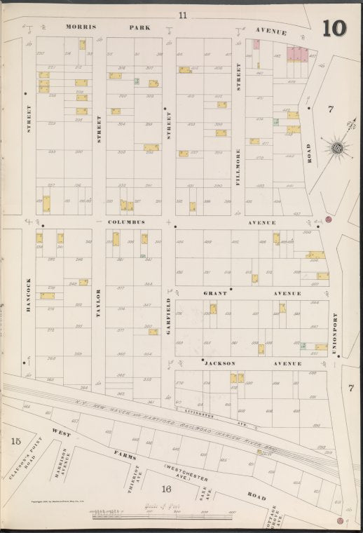 Bronx, V. A, Plate No. 10 [Map bounded by Morris Park Ave., Unionport Rd., W. Farms Rd., Hancock St.]