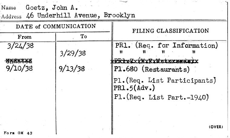 Goetz, John A.
