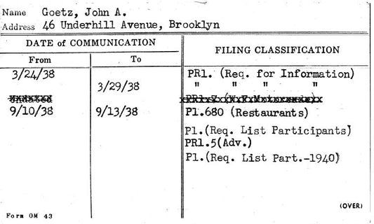 Goetz, John A.
