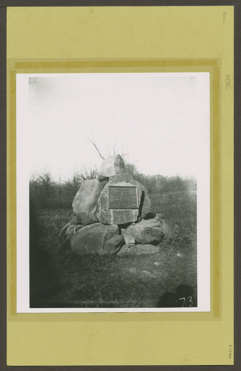Sign:  August 31, 1778 upon this field Chief Nimham and seventeen Stockbridge indians as allies of the patriots gave their lives for liberty.  Erected by Bronx Chapter DAR....
