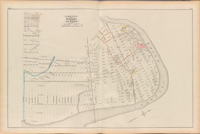 Essex County, Left Page Plate: [Map bounded by Avenue H, Market St., Avenue T, Thomas St.]