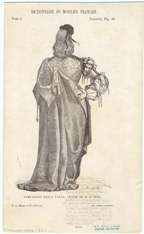 Compagnon della Calza, Venise (fin du XVe siècle)