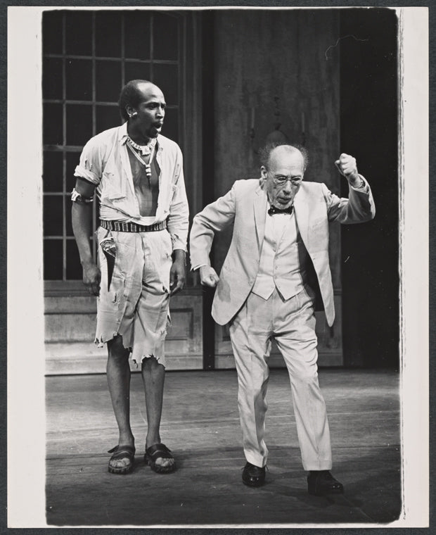 Louis Gossett and Menasha Skulnik in the stage production The Zulu and the Zayda
