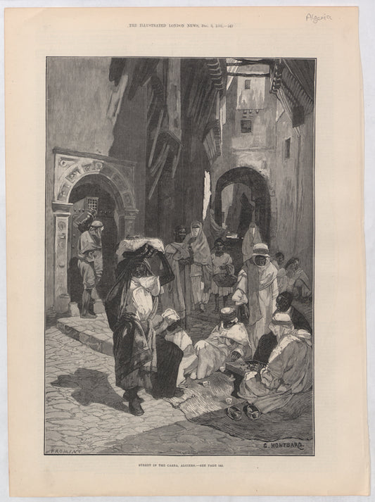 Street in the casba, Algiers.