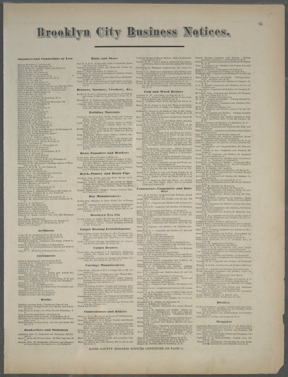 Brooklyn City Business Notices