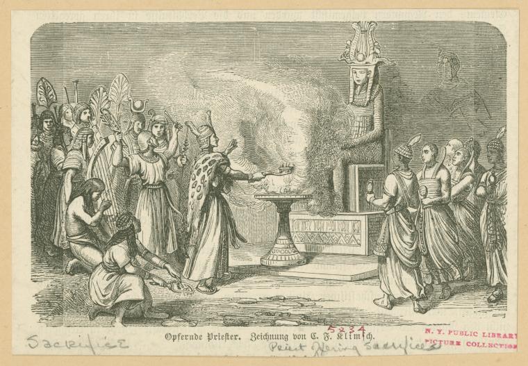 Opfernde Priester