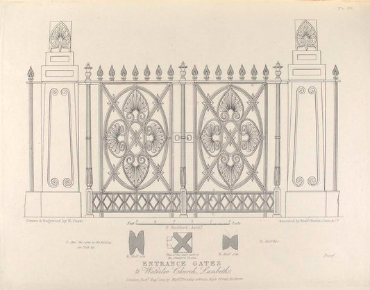 Entrance gates to Waterloo Church, Lambeth.