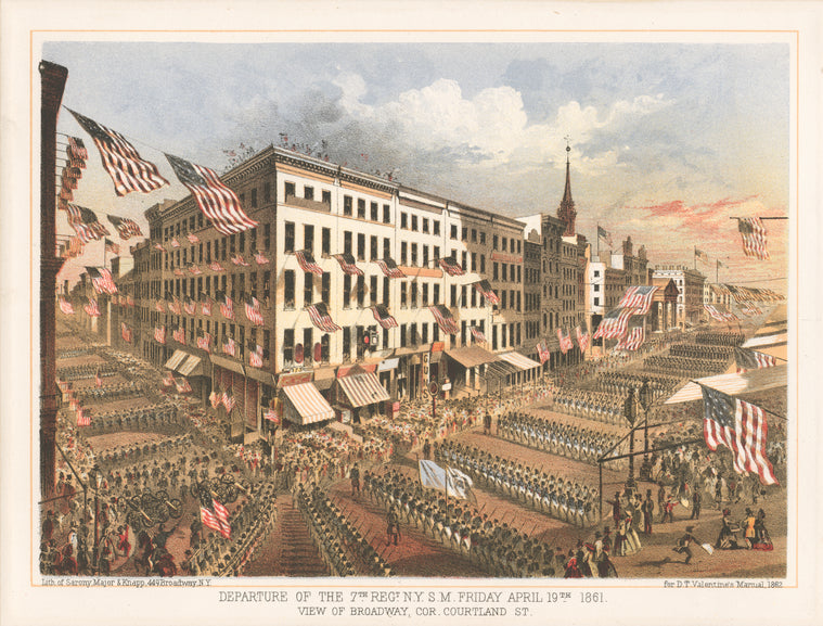 Departure of the 7th Regt. N.Y.S.M. Friday April 19th 1861
