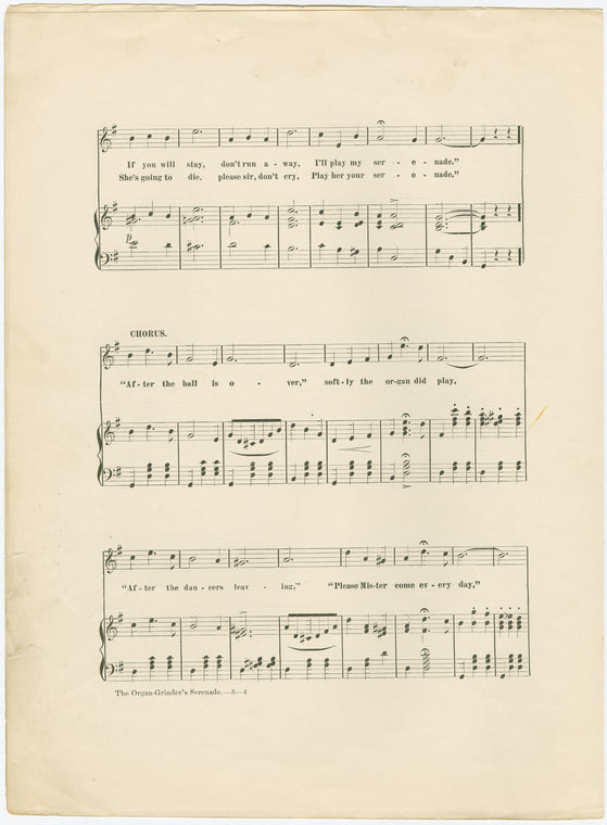 The organ-grinder's serenade
