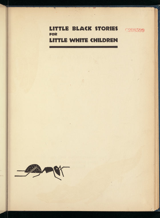 Little Black Stories for Little White Children