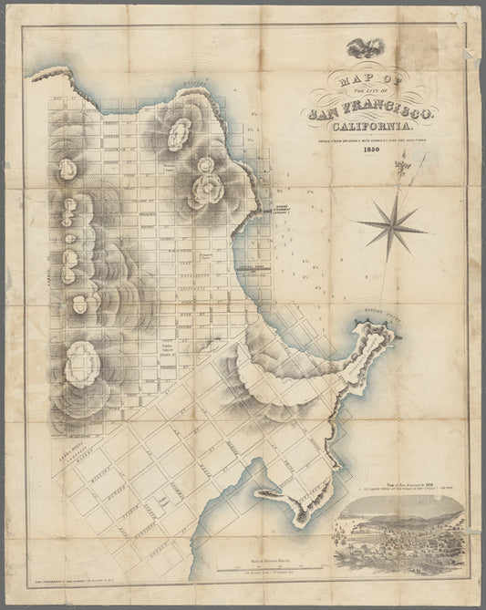 Map of the city of San Francisco, California : copied from originals with corrections and additions
