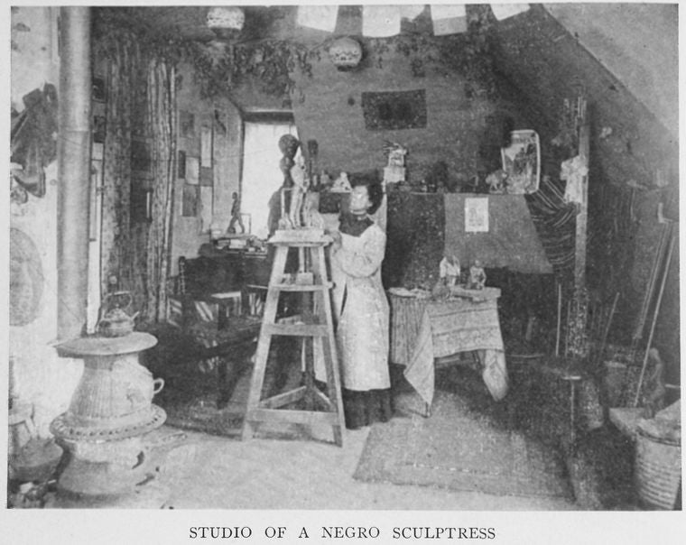 Studio of a Negro sculptress.