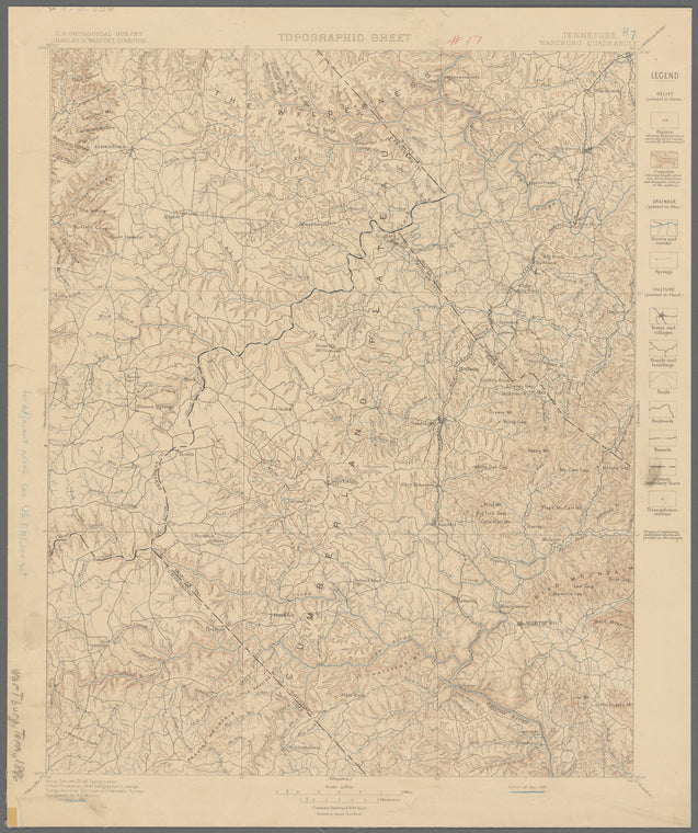 Tennessee Wartburg quadrangle : topographic sheet